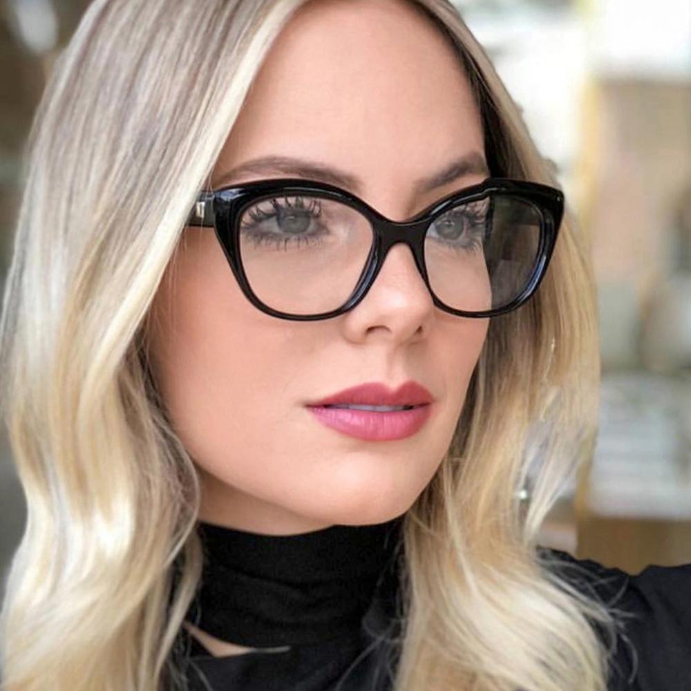 Belmon Cat Eye Spectacle Frame Women Eyeglasses Computer Prescription Optical For Female Eyewear Clear Lens Glasses Frame 95154