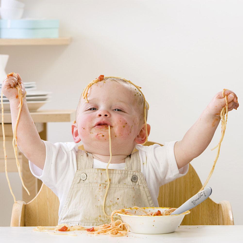 Children's Tableware Stainless Steel Children's Western-style Tableware Cutlery Four-piece Spoon Fork Cutlery Se