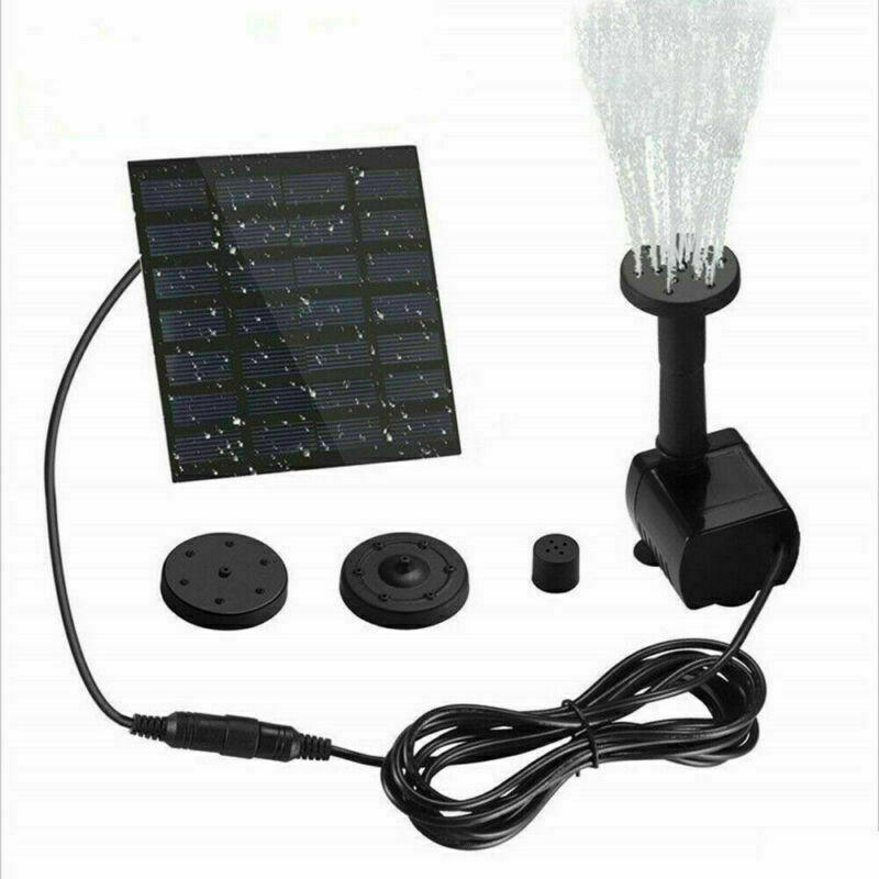200L/H Solar Panel Powered Water Feature Pump Floating Bath Watering Garden Pool Pond Fountain Fish Aquarium
