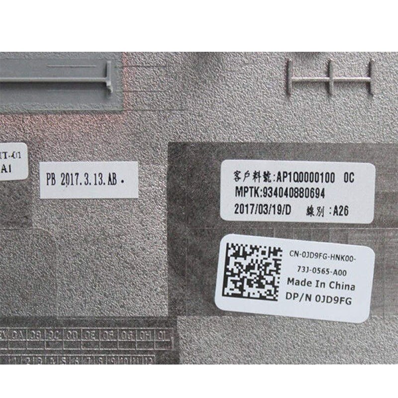 Laptop Cover Case For Dell Vostro 15-5568 Palmrest COVER With Fingerprint hole/Bottom case cover 0JD9FG