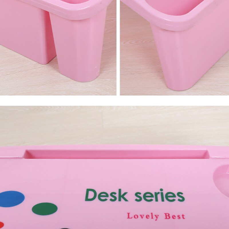 Early Education Table Baby Study Table Plastic Toy Desk Multi-Functional Writing Desk Children Bed Small Desk Eating Table Pink