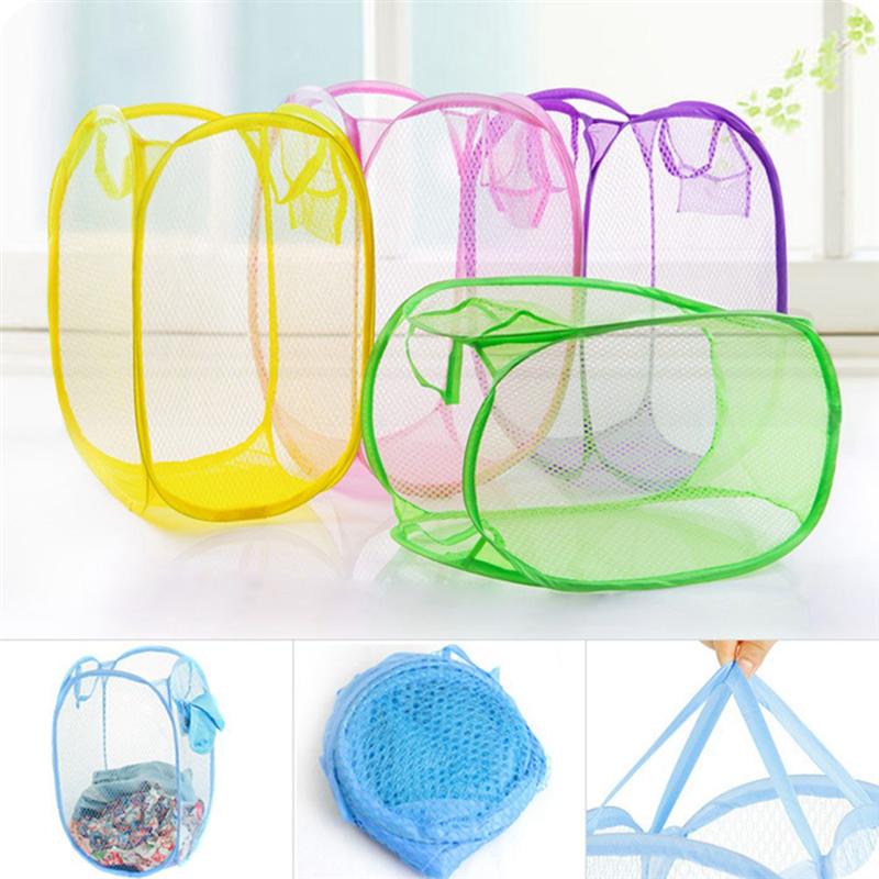 Panier à linge pliable, maille facile à ouvrir, pour dortoir d&#39;université
