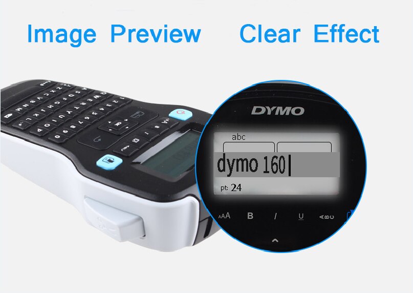 Dymo  lm160 etiketprintere til dymo  d1 6/9/12mm etiketbåndkassette plus 40910 40913 40916 40917 40918 40919 etiketbånd