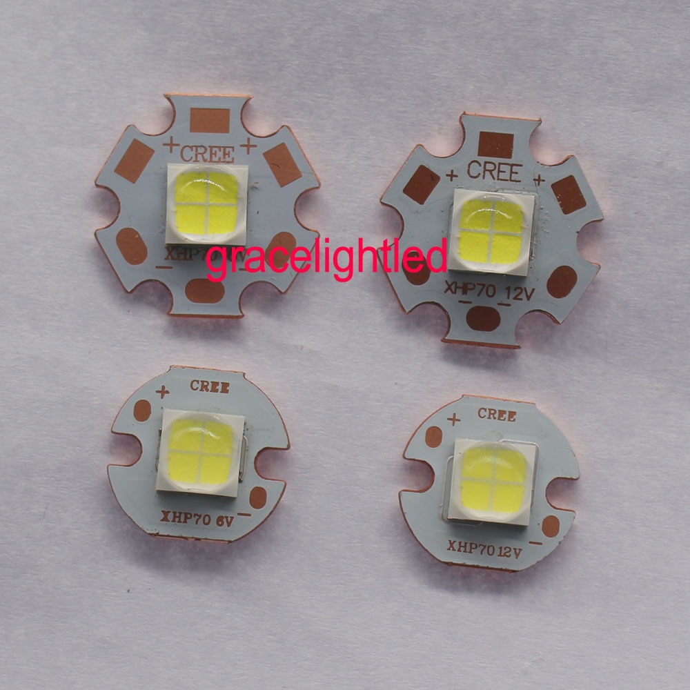 Cree xhp 70 xhp 70 kjølig hvit nøytral hvit varm hvit høy effekt led emitter 30w 6v 12v doide  on 16mm 20mm kobber pcb
