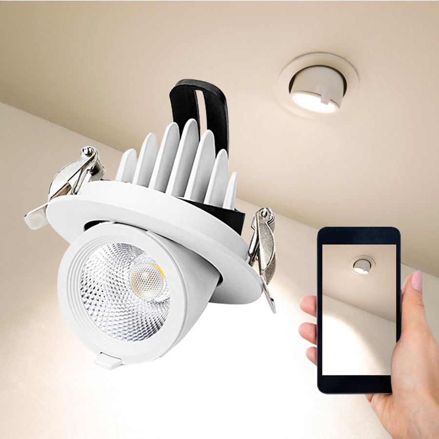 Dimbare LED Spots Olifant Neus Lamp Ingebed Plafond COB Downlight Woonkamer Gangpad Kleding Winkel Verlichtingsarmaturen