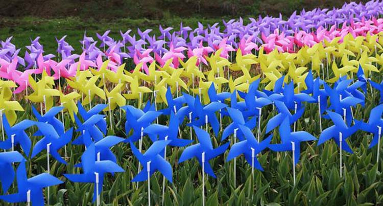 20 Stks/partij Kleurrijke Plastic Windmolen Speelgoed Pinwheel Zelf-assemblage Windmolen Kinderen Speelgoed Huis Tuin Yard Decor Outdoor