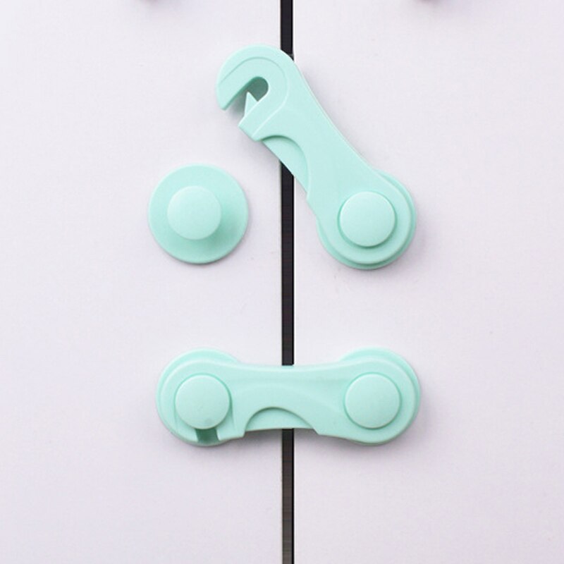 2Pcs/Lot Child Cabinet Lock Home Protection Of Children Locking Doors For Children's Safety Kids Plastic Protection Safety Lock