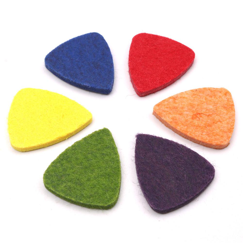 1 uds, púas coloridas de lana para ukelele, picos de fieltro de lana, púa para dedo, púa para Guitarra de cuero, púas para ukelele, accesorios para Guitarra Banjor