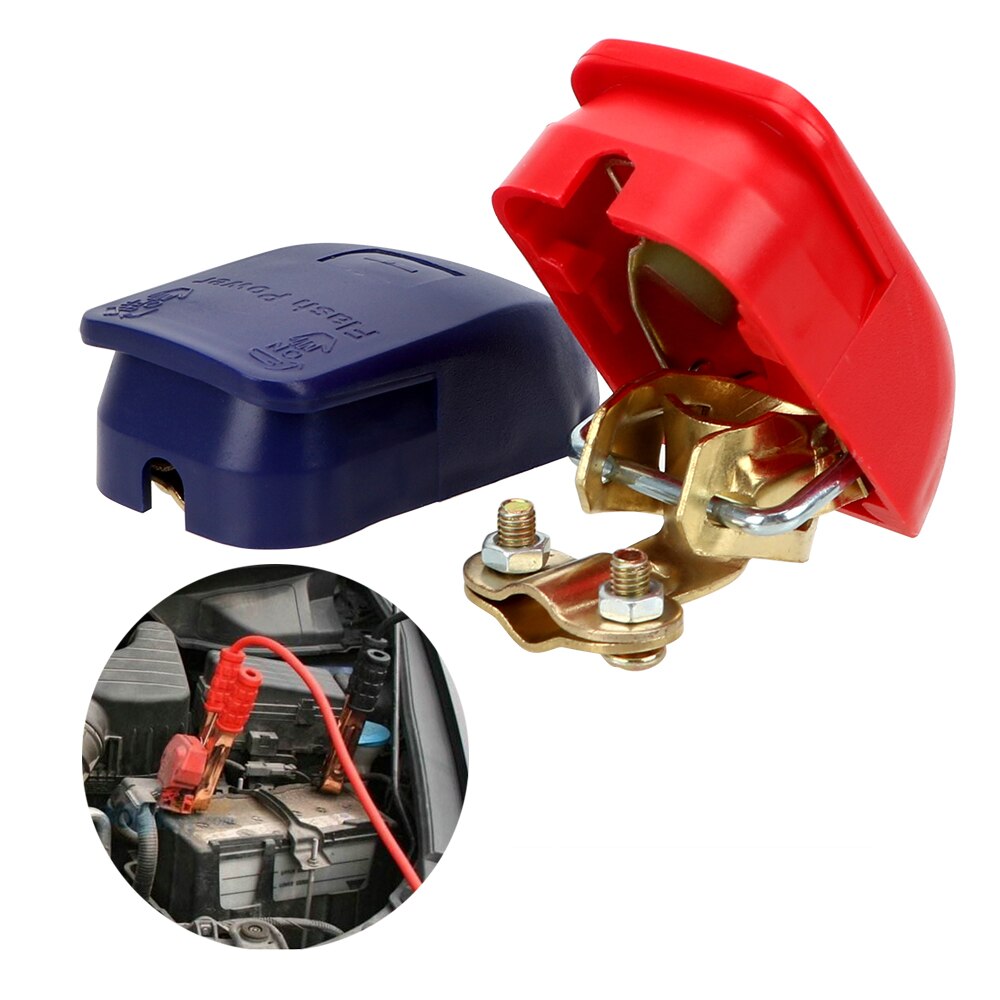 Leepee et par positiv og negativ elektrode quick release lift off stik klemmer bil batteri terminaler biltilbehør