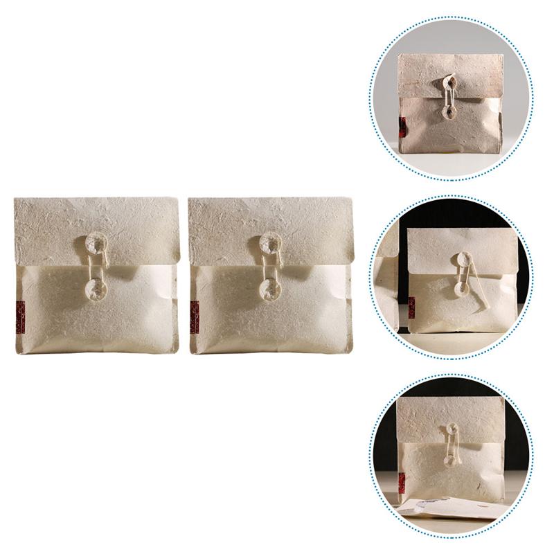 2pcs Paper Pouch Pouch Paper Storage Pouch Packing Pouch Delicate Bag Wrapping Pouch Packing Bag for Cookie Candy