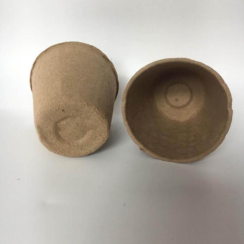 Macetas biodegradables para cuarto de niños, suministros de jardín, 10 piezas, 8x8cm