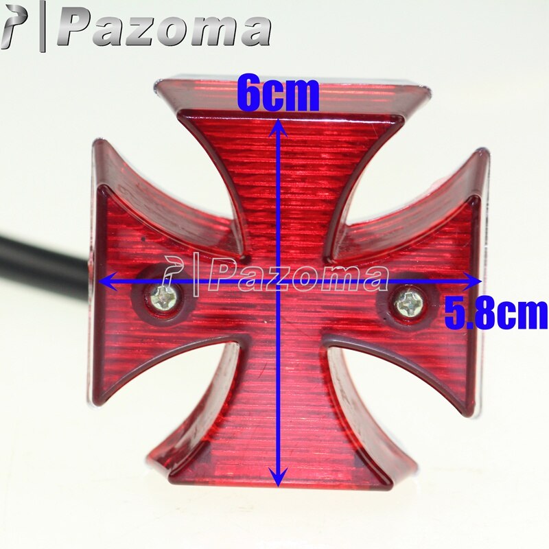 Vredesteken Overwinning Schaar Hand Led-achterlicht Custom Vintage Achterrem Kentekenverlichting Voor Harley Chopper Cafe Racer