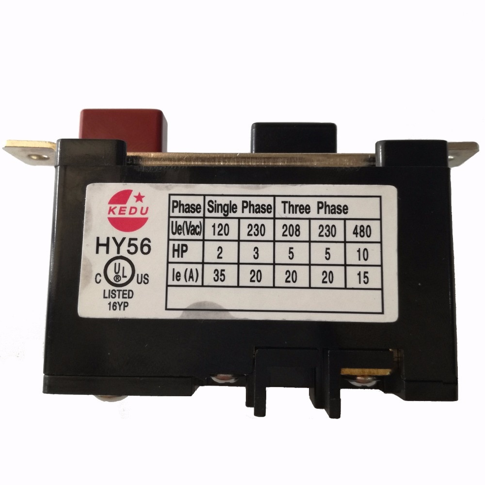 Kedu HY56 220V single phase 380V three phase 20Amp Table Saws Electromagnetic Pushbutton Switch for Bench Saw Wood Machine