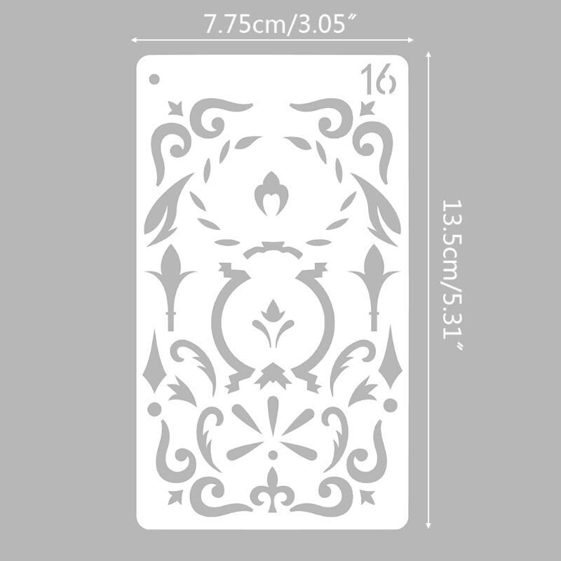 36 Stks/set Journal Tekening Sjabloon Stencil Schilderen Embossing Scrapbooking Diy U1JA