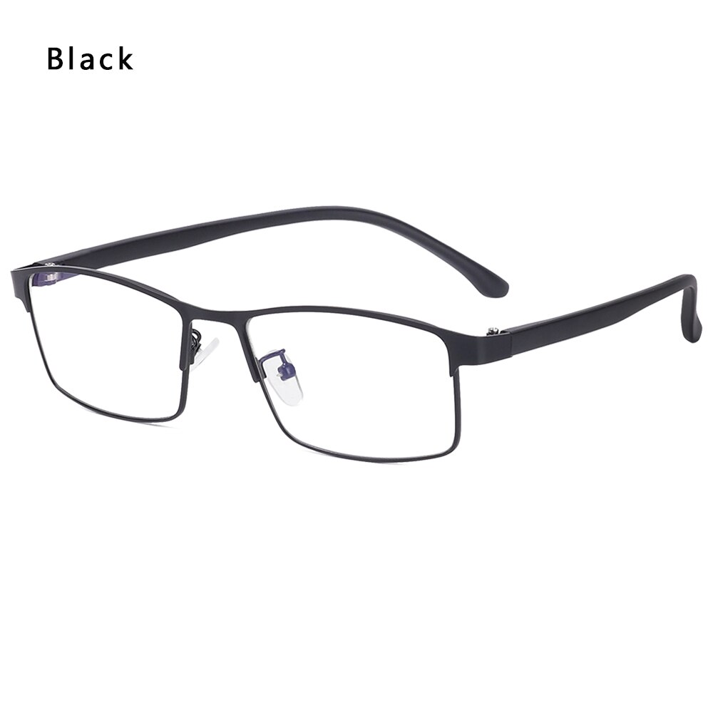 Unisex Anti-blue Light Glasses Computer Goggles Radiation Protection Eyeglasses Gaming Reading Flat Mirror Eyewear: B-Black