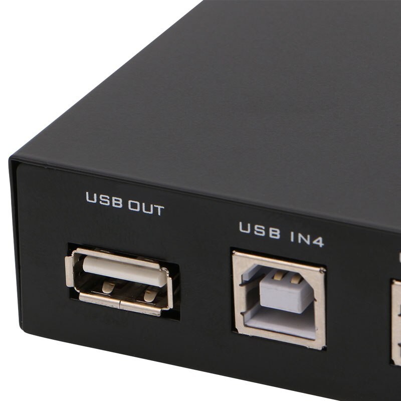4 Ports USB 2.0 Sharing Device Switch Switcher Adapter For PC Scanner Printer