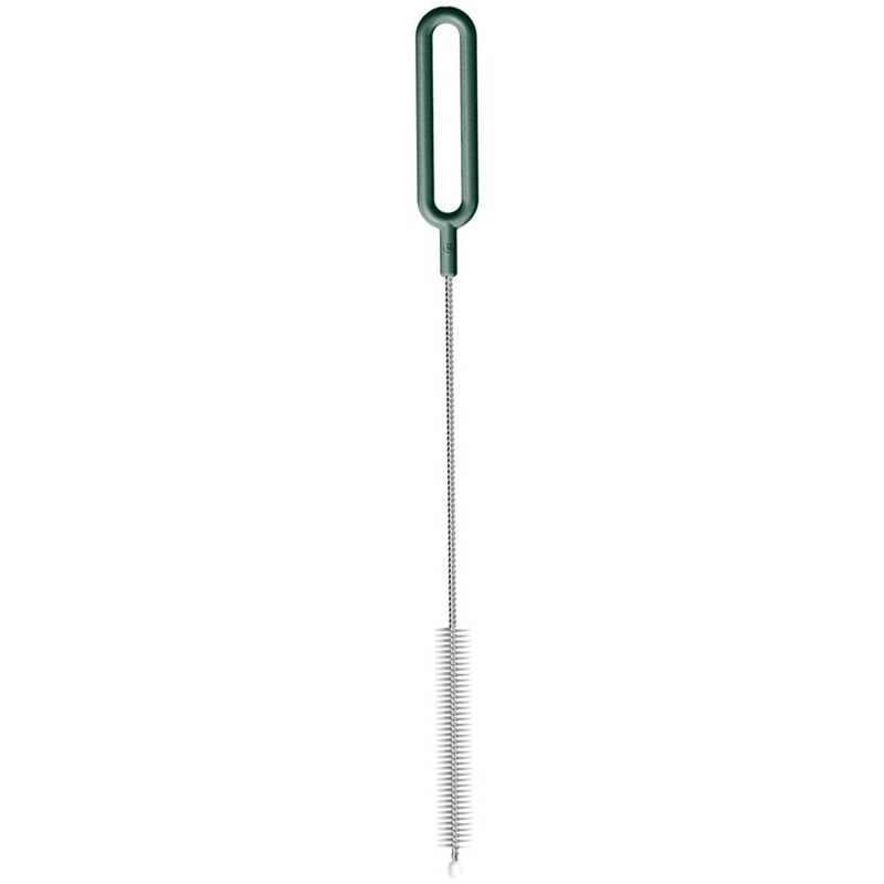 Cepillos para biberón reutilizables, cepillos limpiador de paja, acero lavado pajita, cepillos de limpieza, cepillos: green