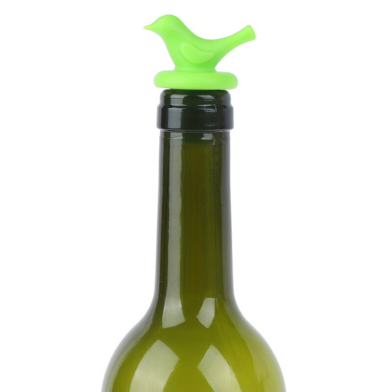 Bouchon verseur de vin en Silicone | Bouchons de vin créatifs d'oiseau, bouchon de bouteille, bouchons de mariage 1 pièce