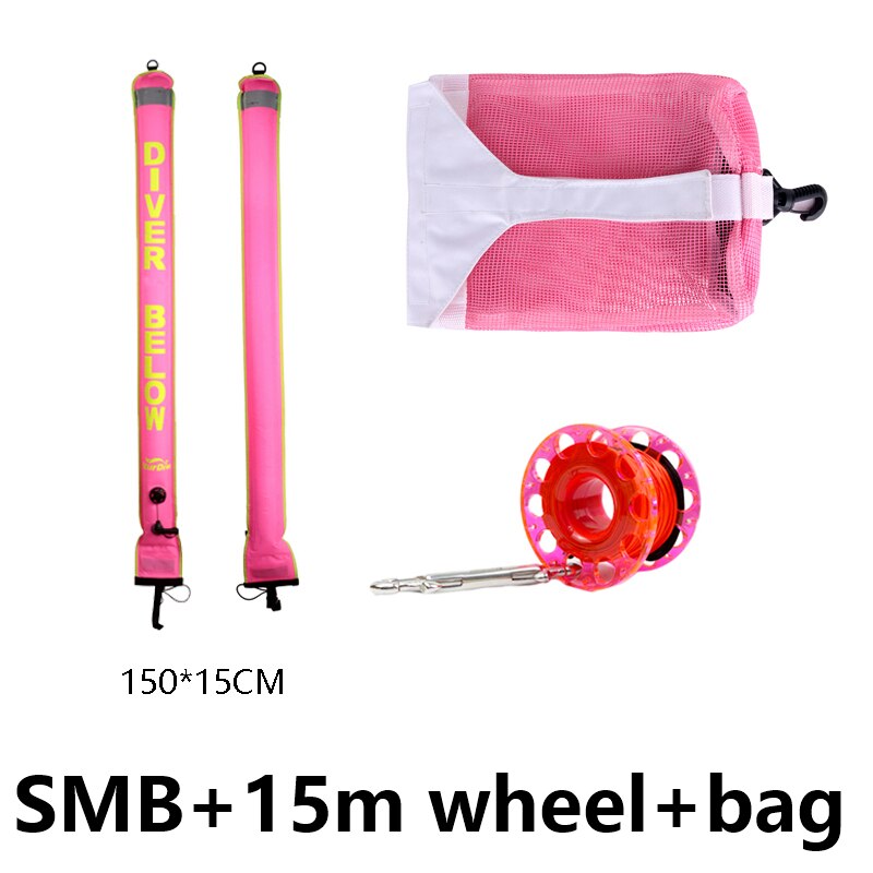 Buceo smb sumergible como rollo secreto combinación paquete equipo neto de la bolsa portátil de SMB buceo bolsa