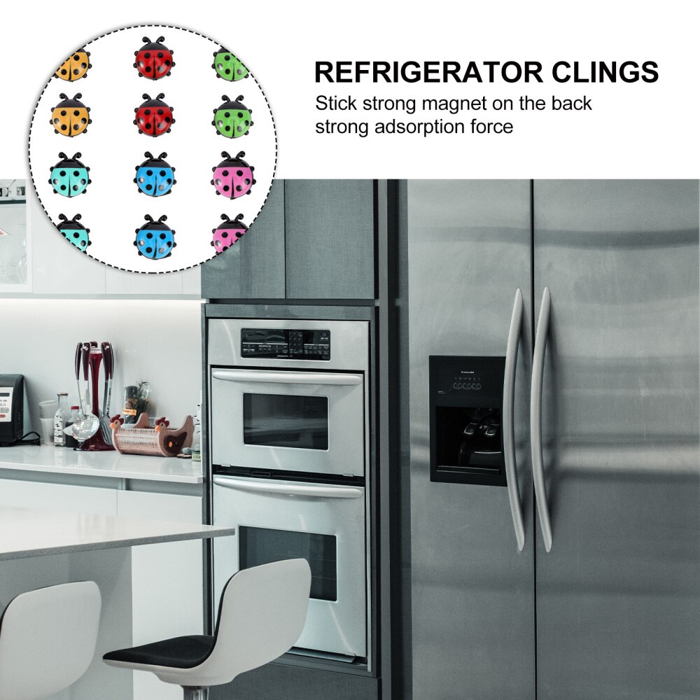 12Pcs Kitchen Refrigerator Magnets Cartoon Fridge Magnet Stickers Decals