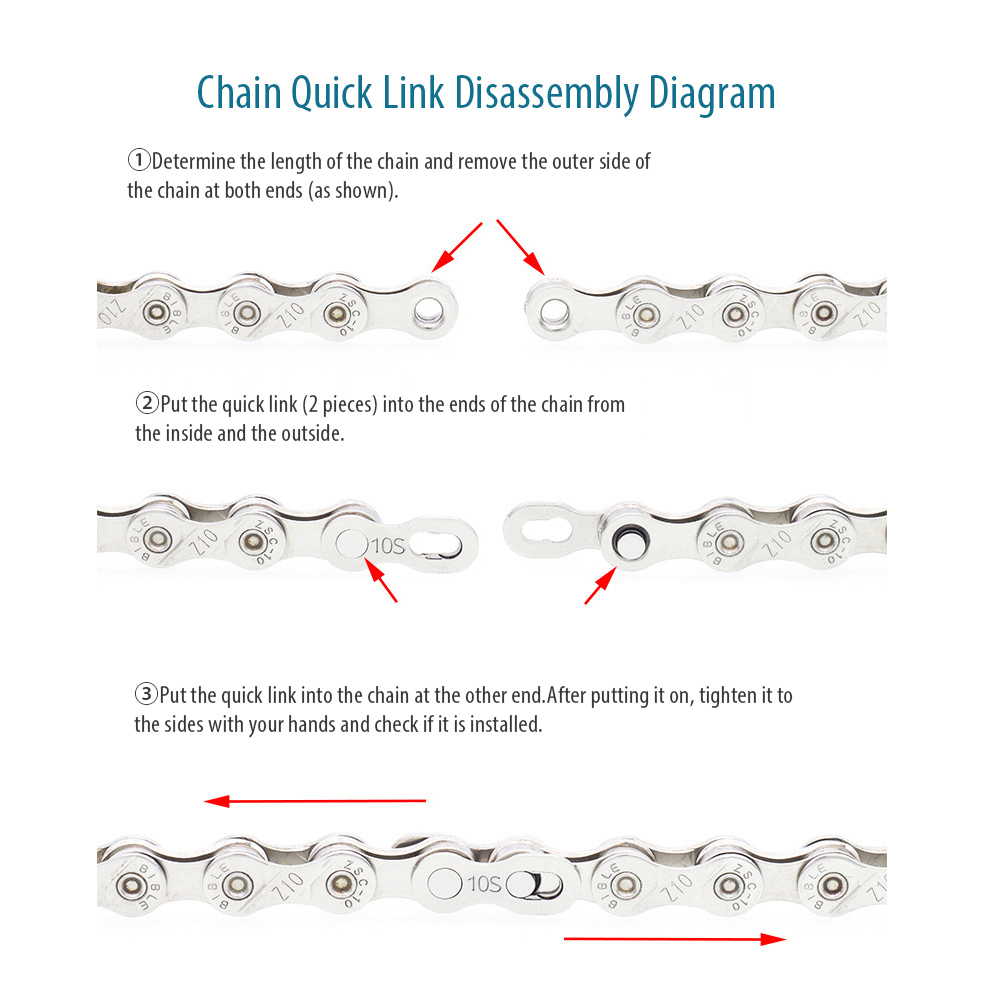 5 Pairs Universal Bike Connecting Chain Quick Link Connector Bicycle Missing Link 6 7 8 9 10 11 12 Speed Silver Golden Oil Slick