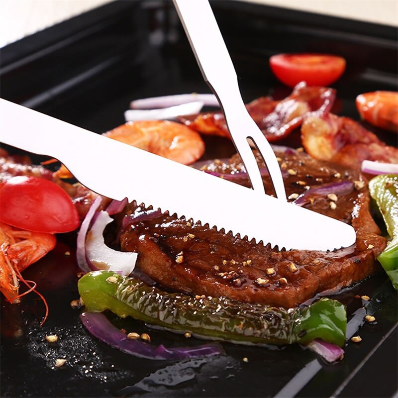 Ensemble de couteaux fourchette BBQ | En acier inoxydable pour l'extérieur, dinde porc Steak boeuf Grill Barbecue bâtons à rôtir, outils accessoires de cuisine 2 pièces