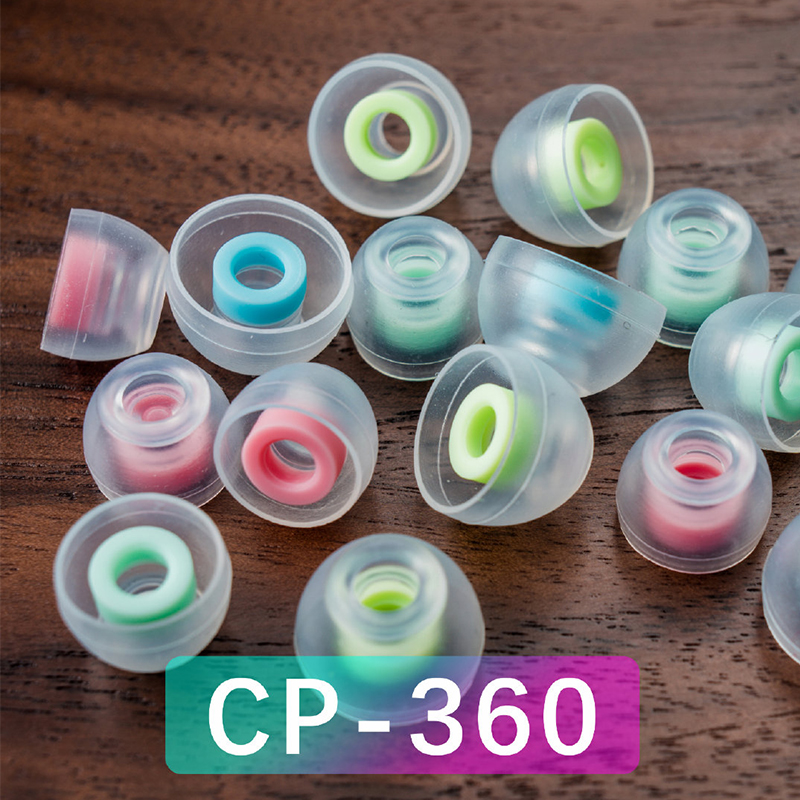 Dunu spinfit cp360 silicone eartips para verdadeiro fone de ouvido sem fio bluetooth 1 cartão/2 pares inclui dois tamanhos (pequeno/extra pequeno)