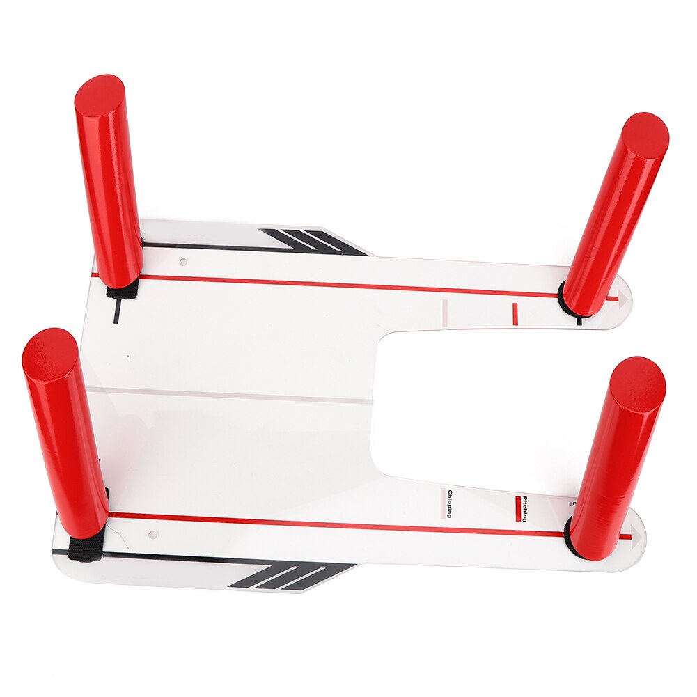 4 Red Speed Rods Golf Swing Trainer Mirror Speed Trap Base Golf Swing Trainer Shape Brandish Swing Practice Mirror And Bag