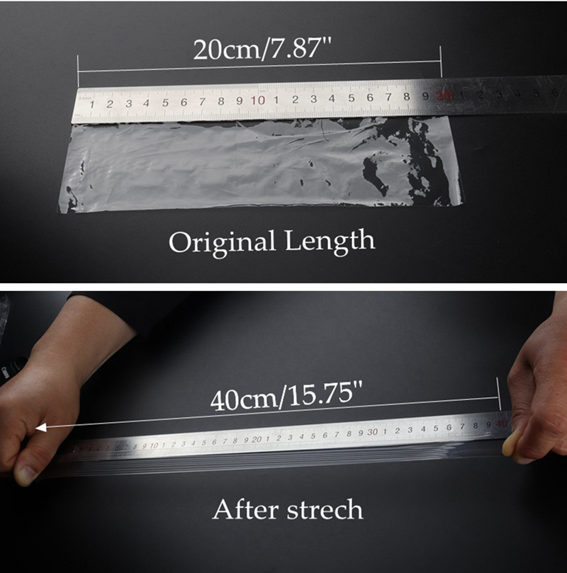 Film d'emballage transparent pour scelleuse en plastique industrielle, enroulement à main durable, rond commandé, 1 rouleau, 3 cm, 5 cm, 8 cm, 10cm, 150m