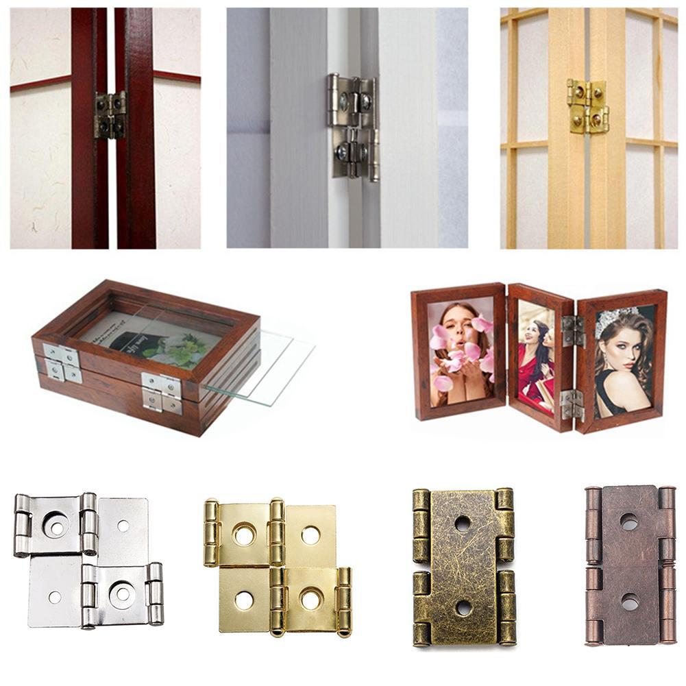 1pc Screen Folding Hinges Square Double Folding Screen Hinges Arbitrary Opening Hinges Antique Furniture Screen Hinges