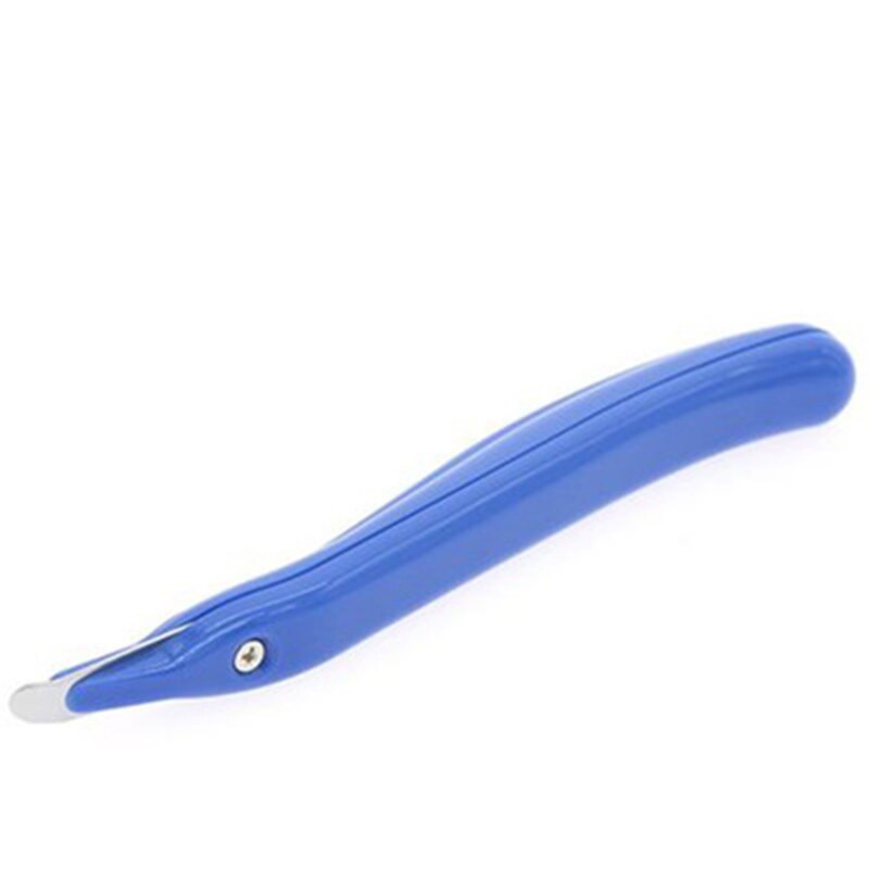 1 Uds Extractor de grapas de oficina portátil azul fácil de tirar de la pluma de Metal cabeza clavadora reducir la Oficina Escuela Hogar herramienta de fijación