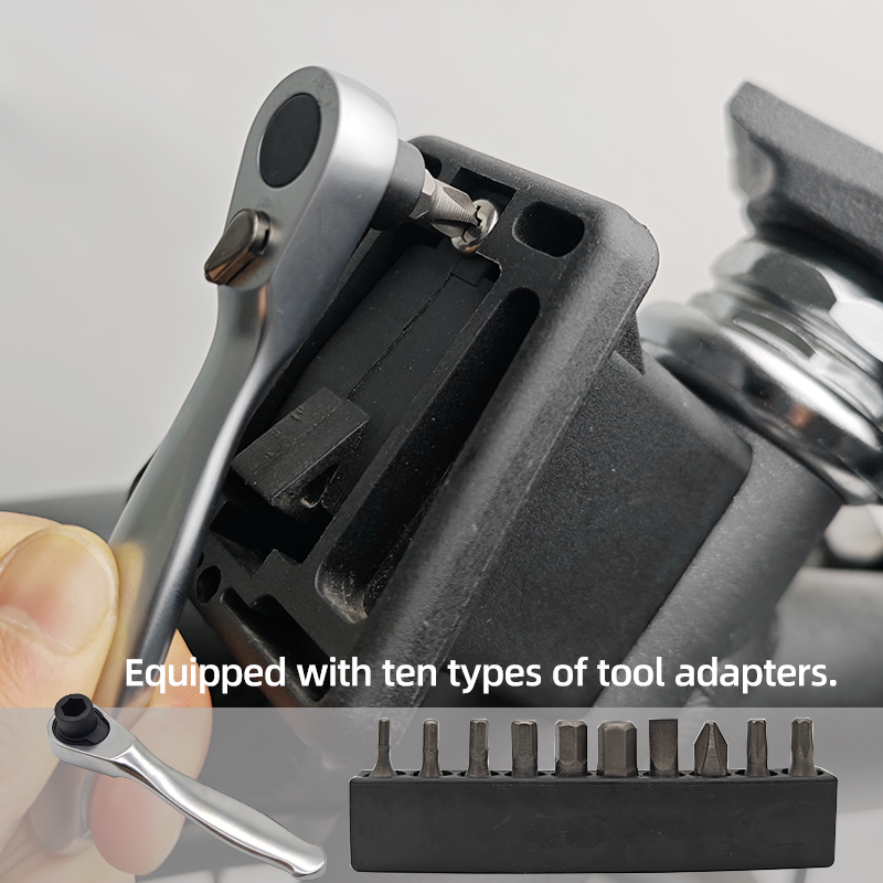 Bicycle Hidden Repair Tools Outfit For Brompton Magnet Frame Inner Storage Bag And Wrench Bicycle Mounting Repair Box