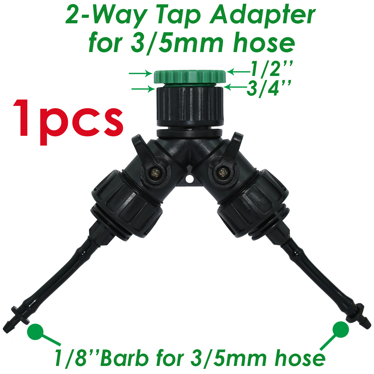 KESLA 10-100M Irrigation Watering System Kit 4-Way 2-Way 8L Drip Arrow Transmitter Dripper Sprinkler Potted Planting Greenhouse: Dark Grey