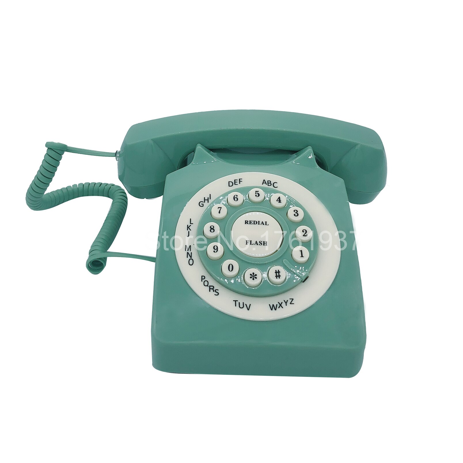 Grün retro Telefon, Schnur Festnetz telefon, Klassische Jahrgang Alte Telefon für Heim &Ampere; Büro, für Senioren