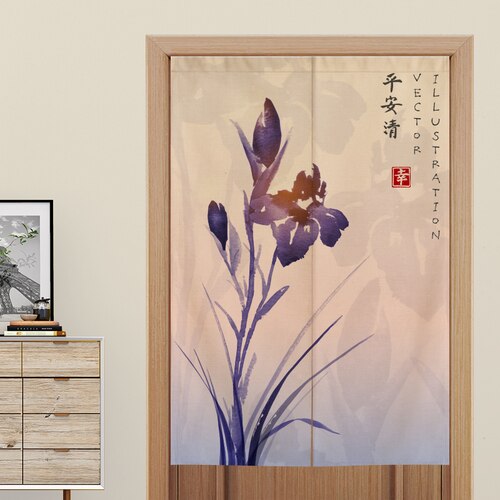 Chinesische Landschaft Tür Vorhang Küche Schlafzimmer Schlecht Halbe Vorhang Feng Shui Vorhang: 04