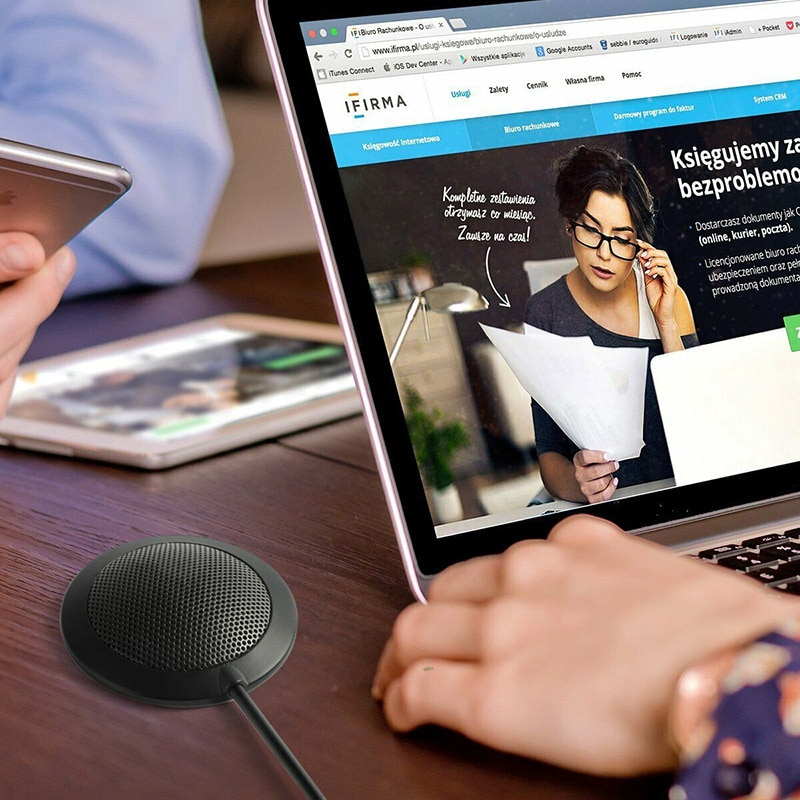 Microphone USB Port For PC Conference Meeting Noise Echo Canceling Speaker Noise Reduction Microphone