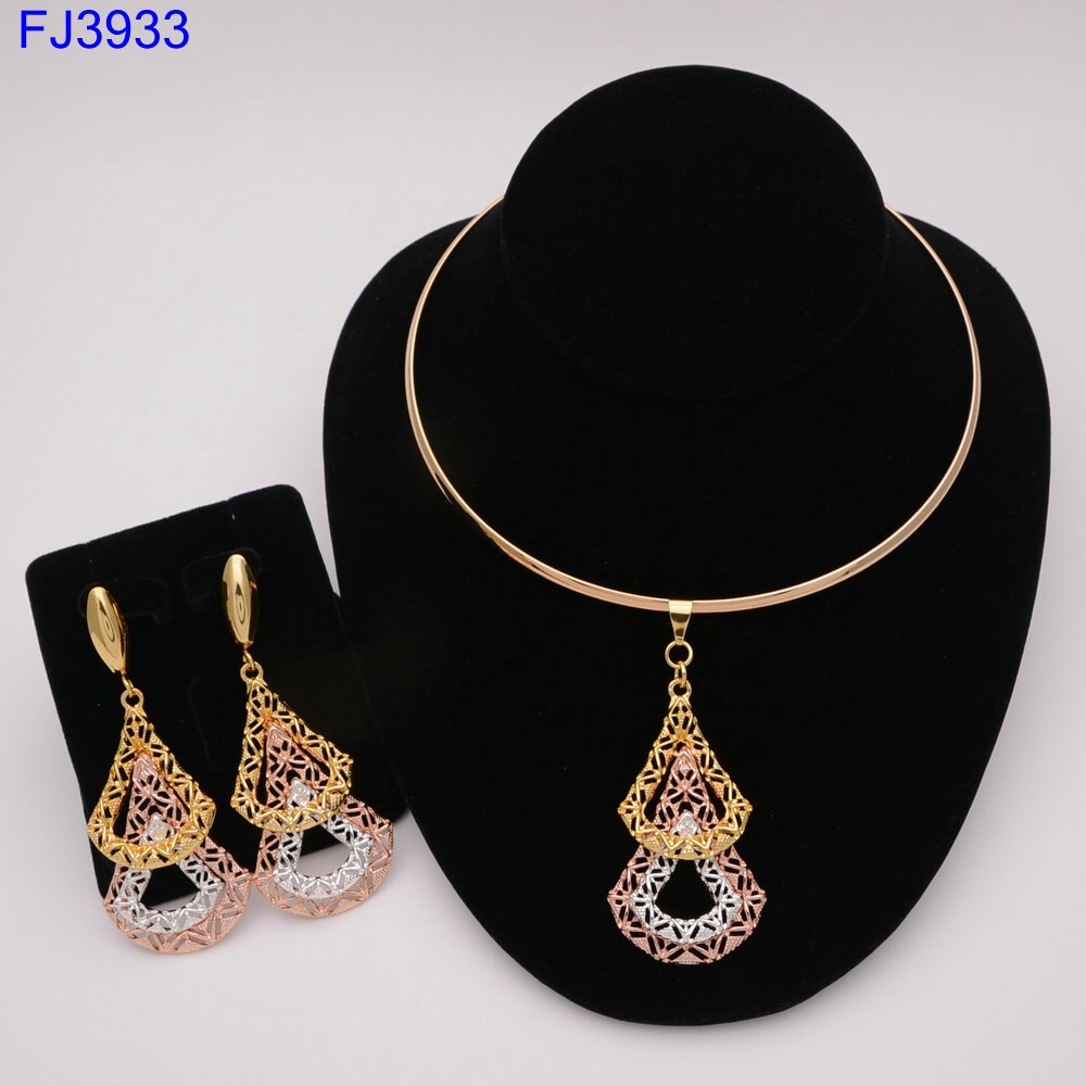 Afrikaanse sieraden sets dubai goudkleurige nigeriaanse sieraden sets bruidskralen bruiloft sieraden set dames kostuum