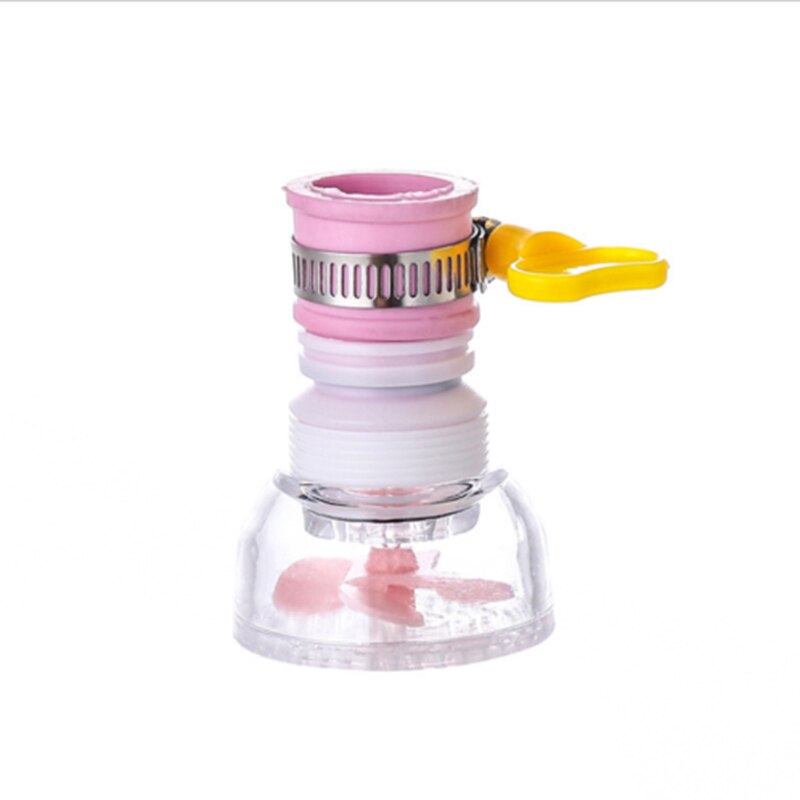 Fast Ship! 360 Degree Rotatable Spray Head Tap Durable Faucet Filter Nozzle 3 Modes Kitchen Tap Nozzle Tap Filter Fauce: pink