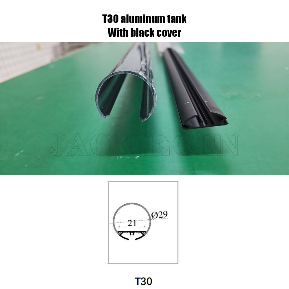 1.5m LED Bar Light Lamp U Corner Aluminium Profile Channel Holder /t30 with black cover for LED Strip Light Bar Under
