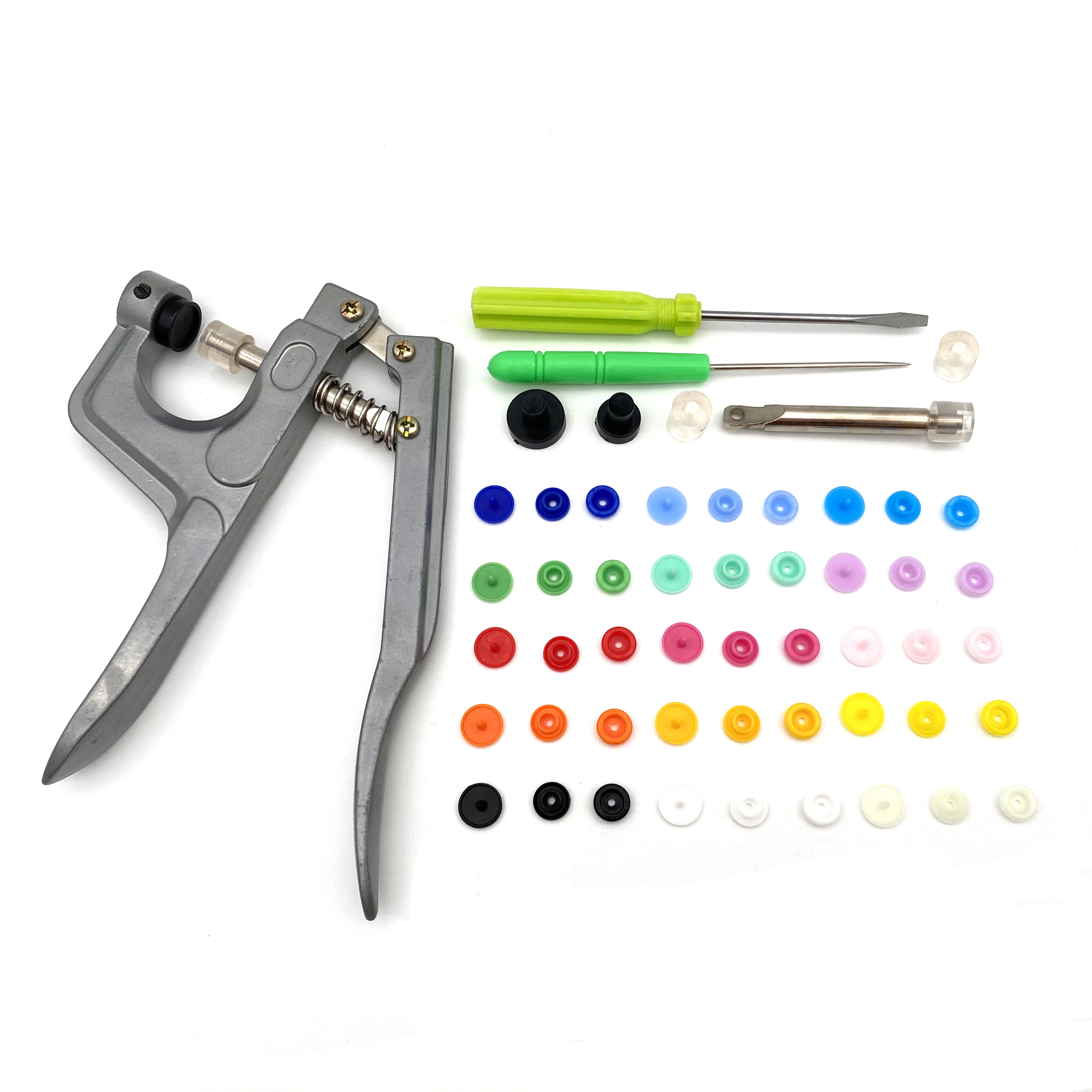 150/360/408 Set T5 Plastic Drukknoop Met Snaps Tangen Tool Kit Hars Knop Druk Stud Vervangen Snaps Voor diy Doek Knop