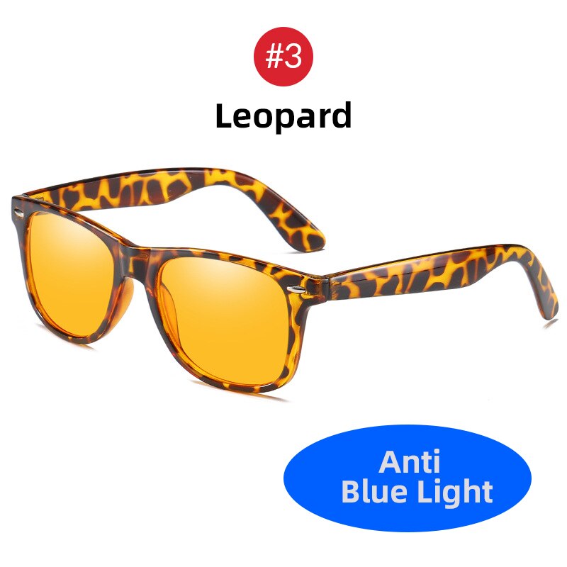 VIVIBEE Klassieke vierkante gaming blauw licht blokkerende bril heren geel dames kantoor anti-lichtbril computerfilterbril: Clear