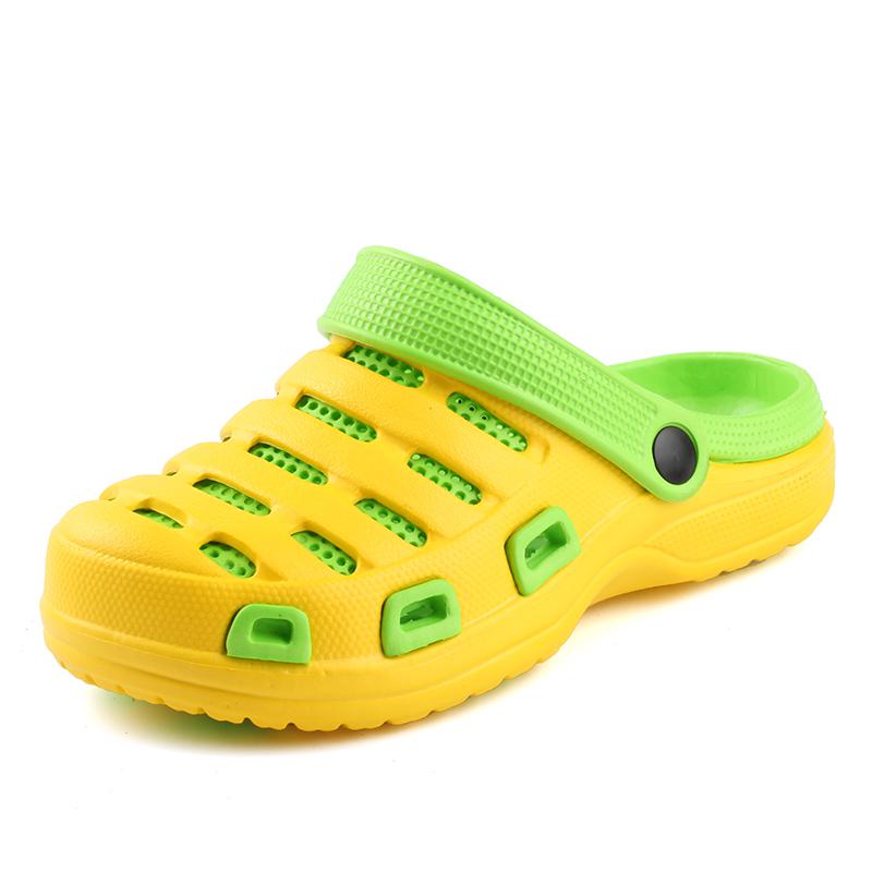 Tuin Slippers Water Schoenen Vrouwen Sport Lopen Zomer Strand Aqua Slipper Outdoor Eva Gat Sandalen Tuinieren Schoenen: YELLOW / 7.5