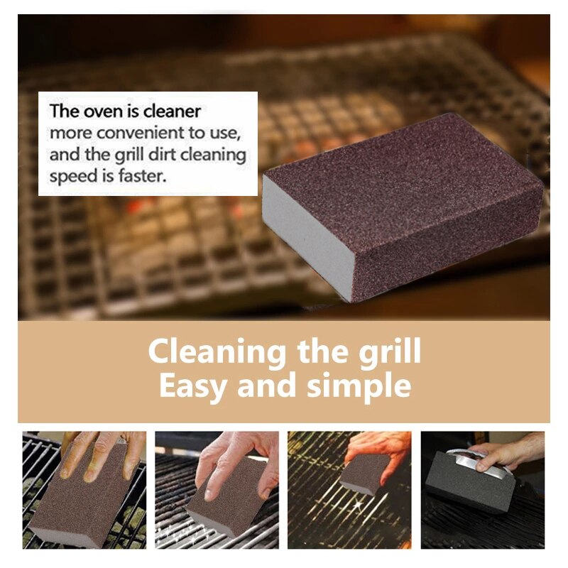 2/4/6/8 stk grill rengøring mursten blok grill rengøring sten grill stativer pletter fedt rense blok køkken rust fjernelse værktøj