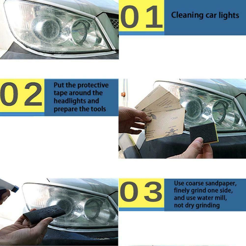 50/30ml Car Headlight Repair Agent H5 Headlight Restoration Oxidation Liquid Auto Headlight Polishing Anti-scratch Maintenance