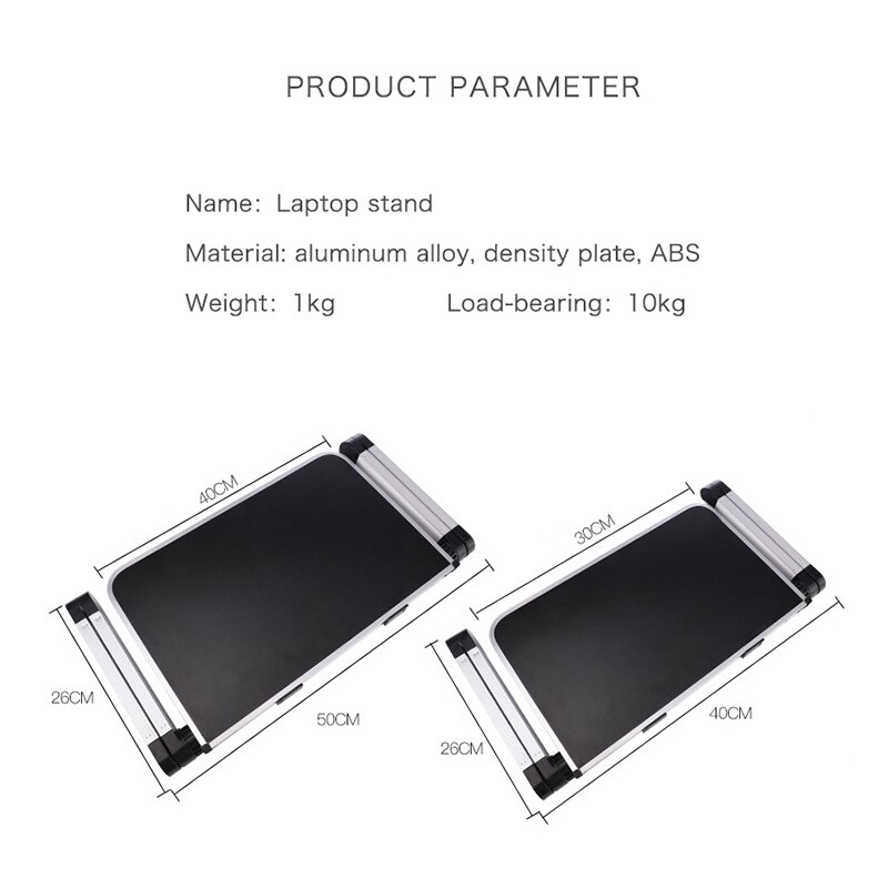 Adjustable Computer Table Aluminum Alloy Laptop Desk 360 Degree Laptop Stand Foldable Computer Table Stand Tray Notebook Stand
