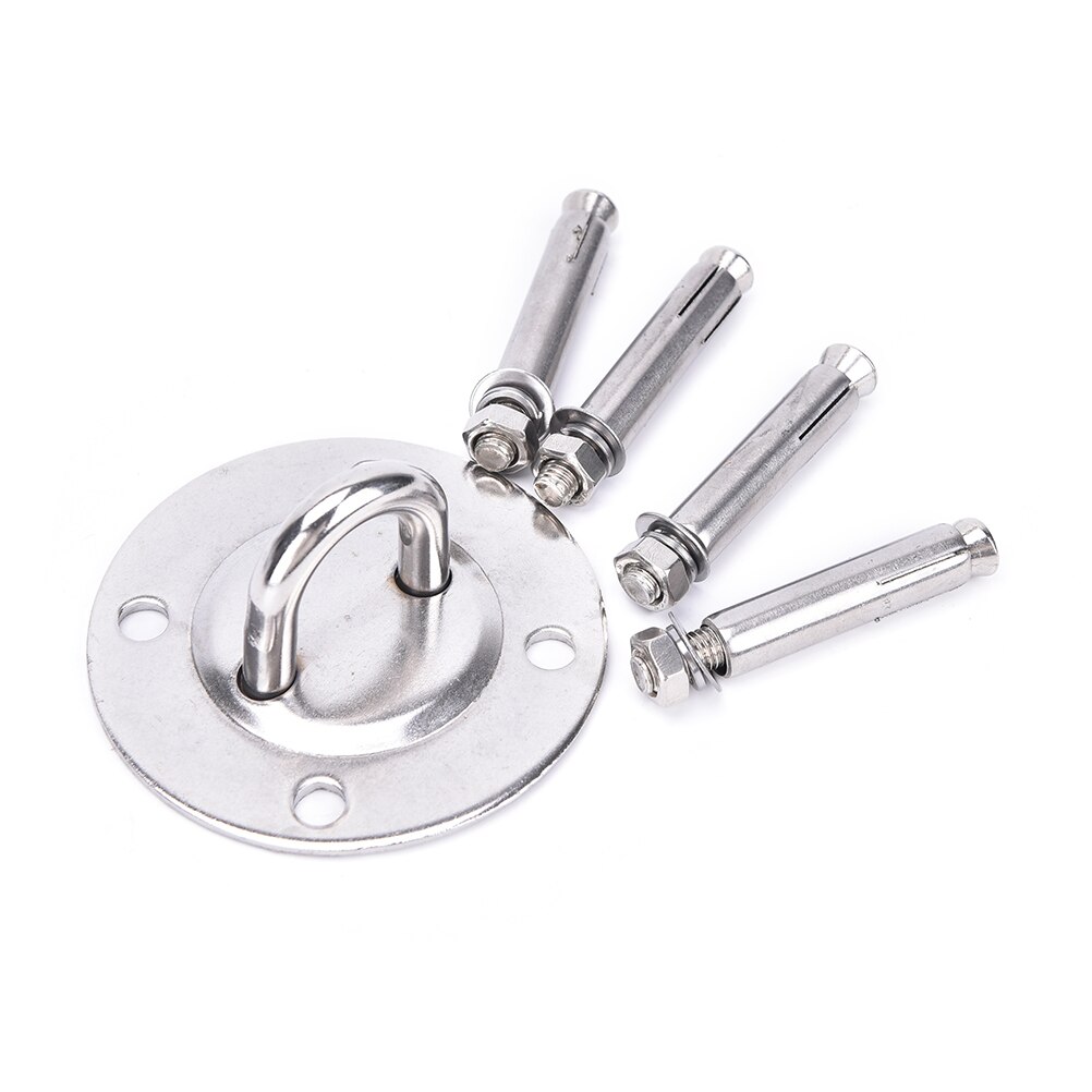 1 Set Useful Ceiling & Wall Mount Anchor Bracket Hook for Aerial Training Straps Yoga Swing