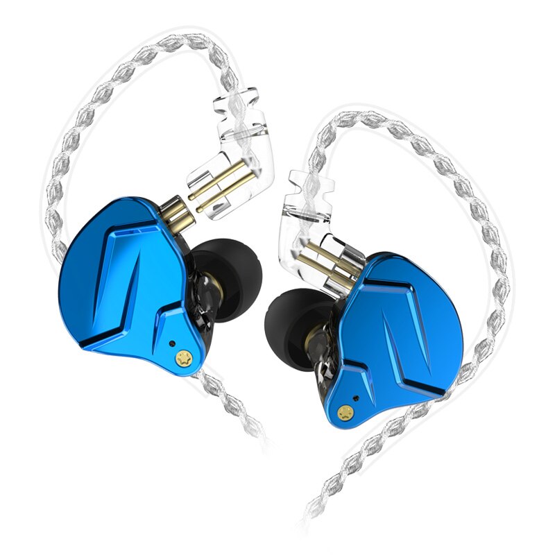 KZ ZSN Pro X 1DD 1BA Metalowe słuchawki douszne HIFI Bass Earbuds Hybrid Driver Sport Headset Very Low Voice For ZSX ZAX ASX EDX Z1: WHITE