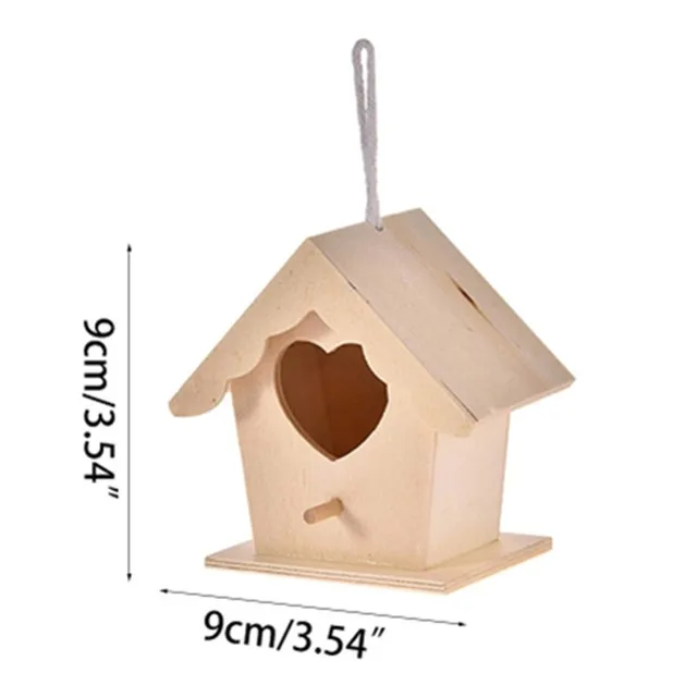 Kolibri-Häuser Aus Holz, 3er-Set Mit Hanfseil – 13,5 X 5,1 Cm, Für Garten & Balkon