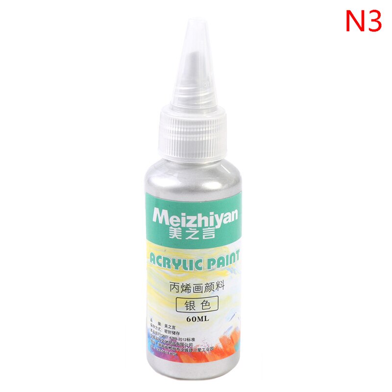 60ml Acrylic Paint Metallic Resin Pigments Gold Silver Copper For Epoxy Resin: N3