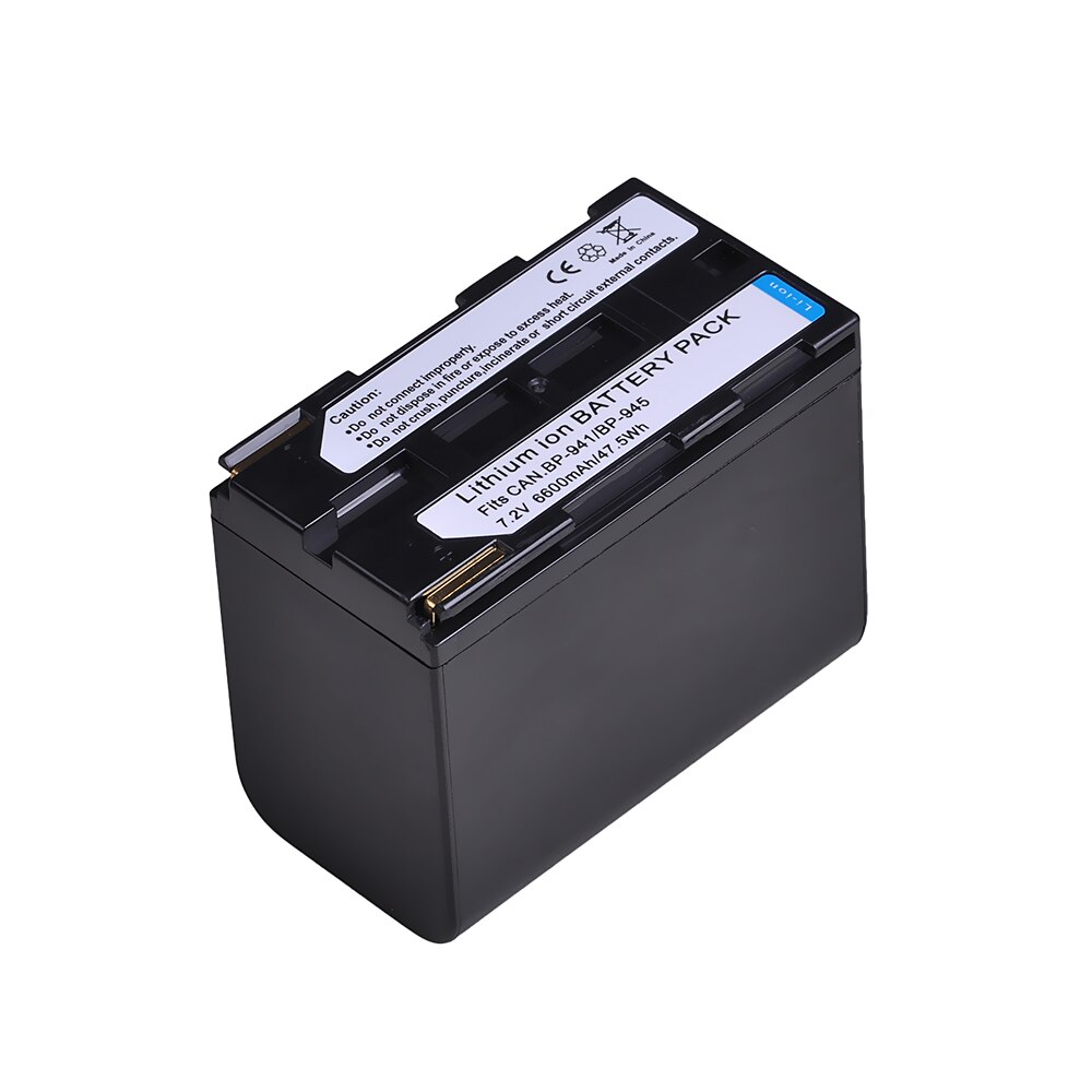 7800mAh BP-941 BP-945 BP941 BP945 batería para Canon A1S XH... G1... G1S XL H1... H1A XL H1S... XL1... XL1S... XL2... GL1... GL2 XH A1